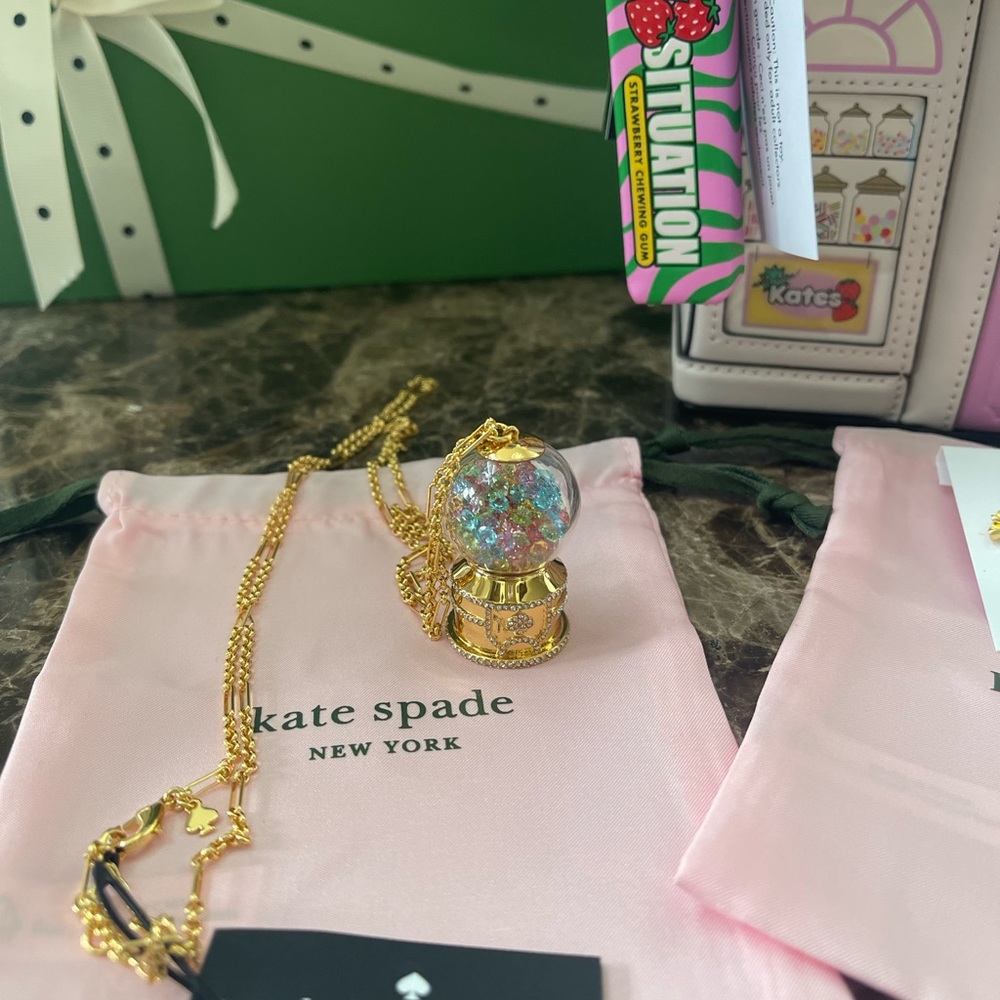 Kate Spade Treat Yourself Gumball Pendant Novelty Necklace - Picture 6 of 14